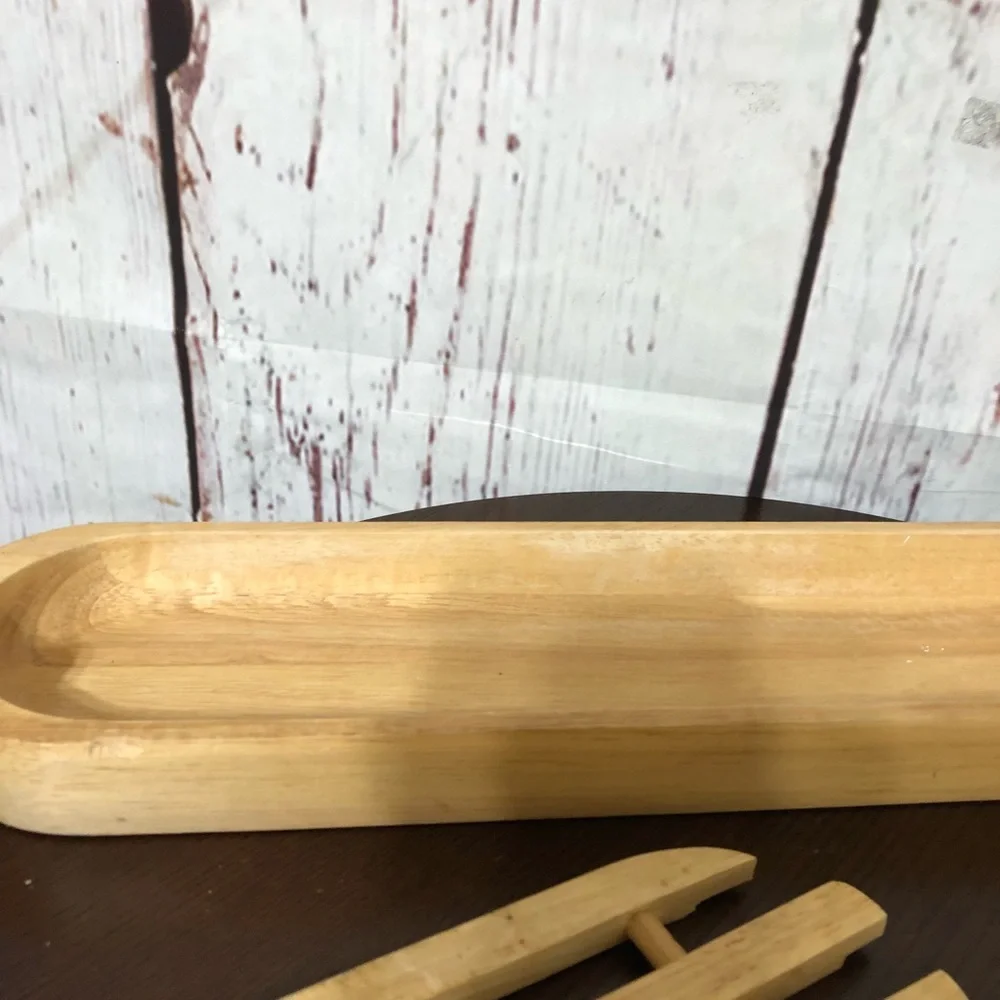 Natural Wood Bread Cutting Tray